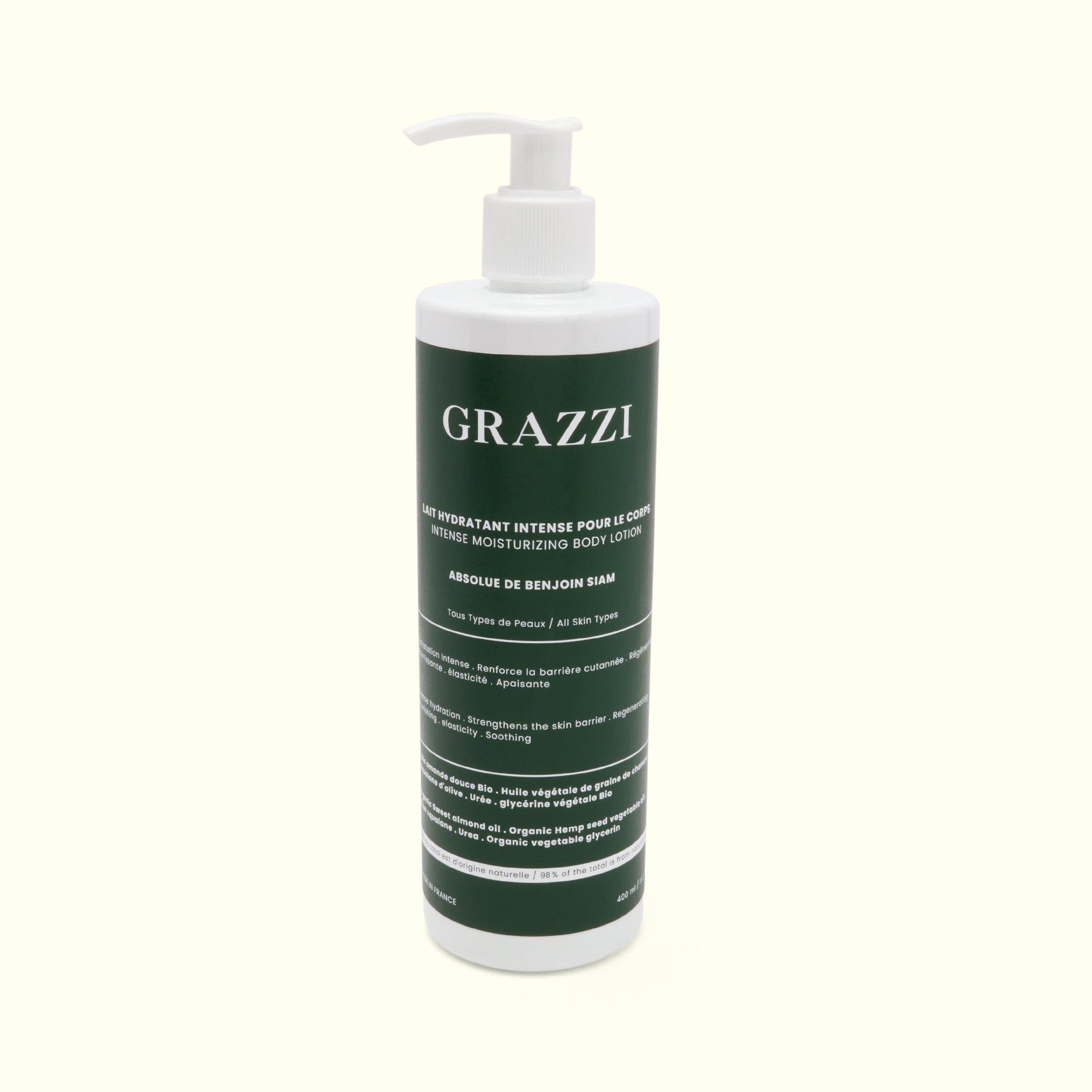 lait-hydratant-intense-Nourrissante-Repare-et-renforce-la-barriere-cutannee-Regenerante-elasticite-Apaisante-aux-parfum-naturel-benjoin-siam-avec-une-texture-legere-penetrante-veloute-luxieuse-sur-la-peau-eclatante-en-bonne-sante-un-soin-cosmetique-de-marque-francaise-grazzi-grazziskincare-pour-de-soins-cosmetique-saines-concentres-efficaces-naturels-biotechnologie-biologiques-intense-moisturizing-milk-Nourishing-Repairs-and-strengthens-the-skin-barrier-Regenerating-elasticity-Soothing-natural-scent-benzoin