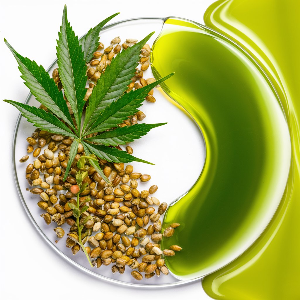 huile-de-graine-de-chanvre-biologique-utilise-dans-les-soins-cosmetique-de-la-marque-grazziskincare-organic-hemp-seed-oil-used-in-many-skincare-product-for-the-Grazzi-skincare-brand
